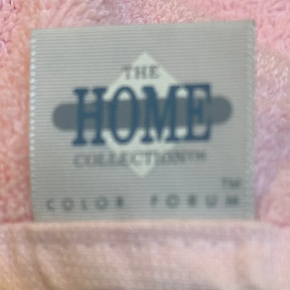 Vintage Soft Pink Seashell Cotton Bath Towel Hand Towel Set The HOME collection